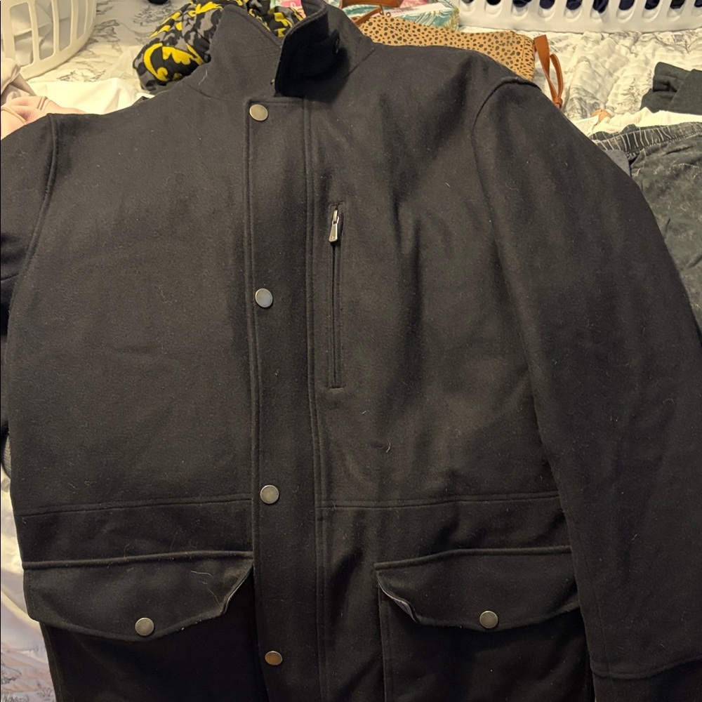 Brooks Brothers Black Military Jacket